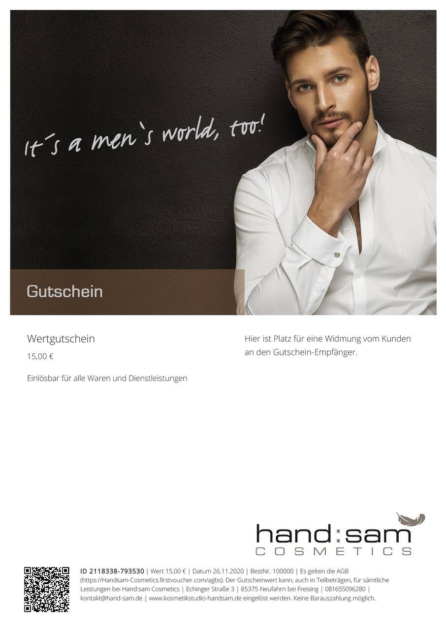 Gutscheine für Herren